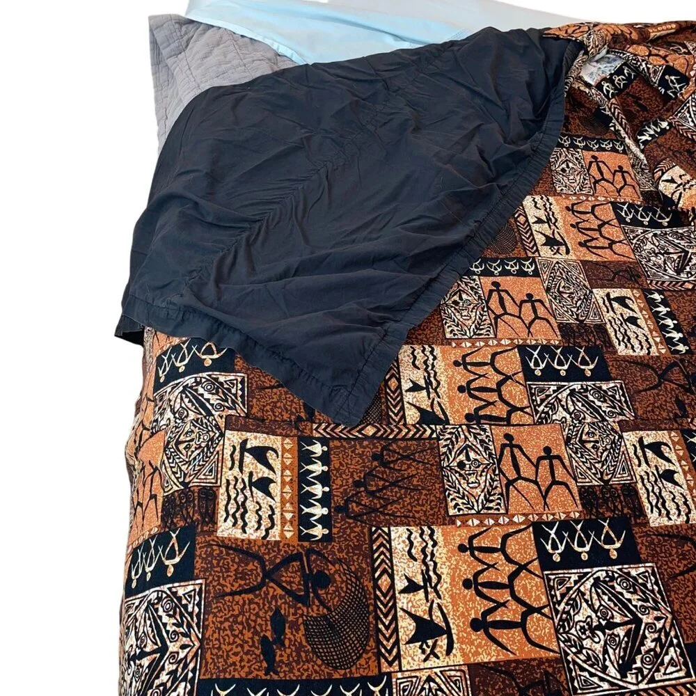 Kiipohaku Petroglyphs Coverlet And Sham Set Hawaiian Tiki